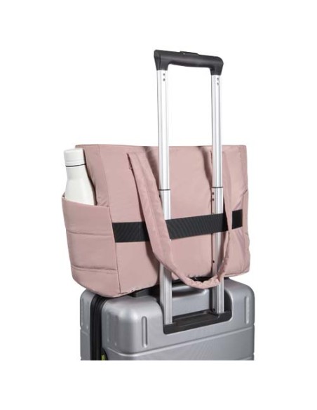 Tote bag per portatile da 15,6" in materiale riciclato certificato GRS Puffer - 18L