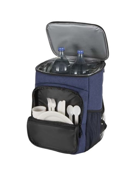 Zaino termico per picnic in materiale riciclato certificato GRS con set di posate Tundra - 20L