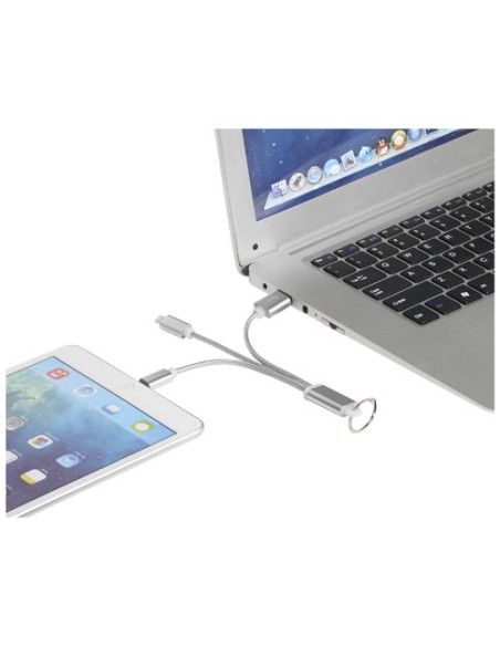 Cavo di ricarica 3 in 1 Metal con clip