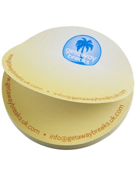 Foglietti adesivi in carta riciclata a forma rotonda Sticky-Mate®
