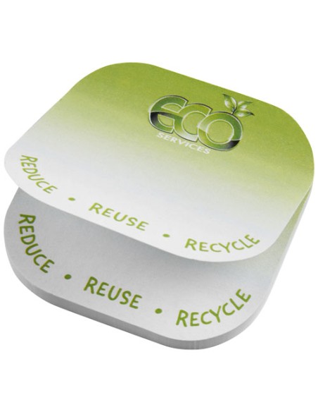 Foglietti adesivi in carta riciclata quadrati con angoli arrotondati Sticky-Mate®