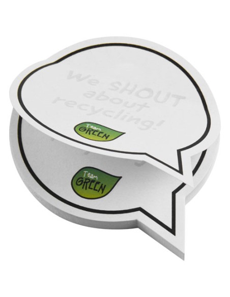 Foglietti adesivi in carta riciclata a forma di fumetto Sticky-Mate®