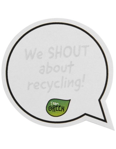 Foglietti adesivi in carta riciclata a forma di fumetto Sticky-Mate®