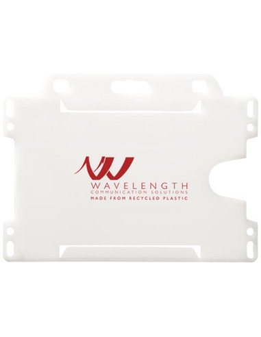 Porta badge in plastica riciclata Vega