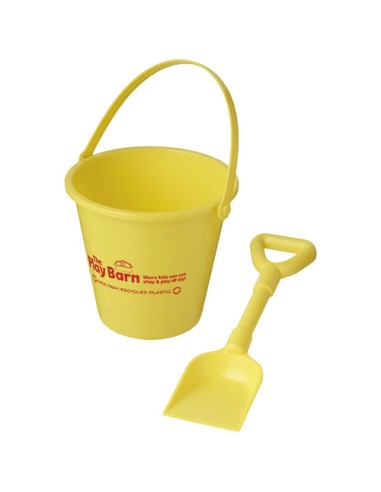 Secchiello e paletta in plastica riciclata Tides