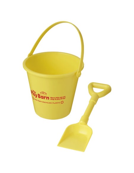 Secchiello e paletta in plastica riciclata Tides