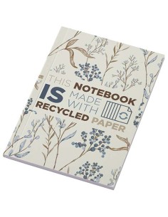 Blocco note formato A6 con copertina morbida riciclata e 50 fogli Novella Austen Colours