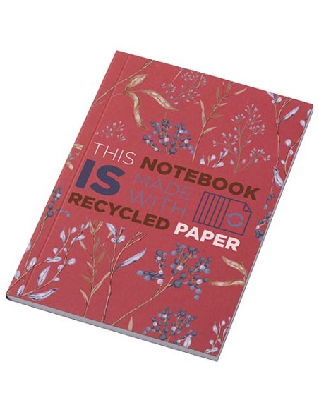 Blocco note formato A6 con copertina morbida riciclata e 50 fogli Novella Austen Colours