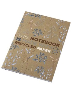 Blocco note formato A5 con copertina morbida in carta riciclata e 50 fogli Novella Austen Kraft