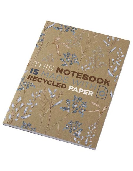 Blocco note formato A5 con copertina morbida in carta riciclata e 50 fogli Novella Austen Kraft