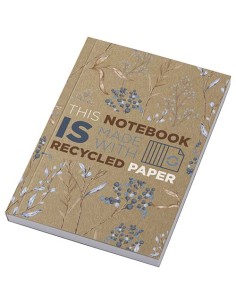 Blocco note formato A6 con copertina morbida in carta kraft riciclata e 100 fogli Novella Austen