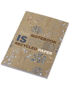 Blocco note formato A6 con copertina morbida in carta riciclata e 50 fogli Novella Austen Kraft