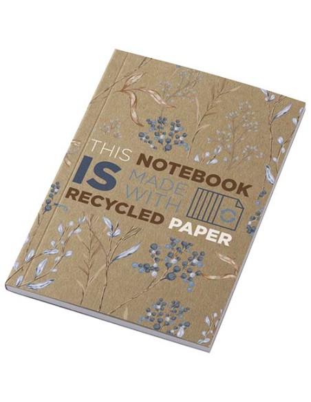 Blocco note formato A6 con copertina morbida in carta riciclata e 50 fogli Novella Austen Kraft