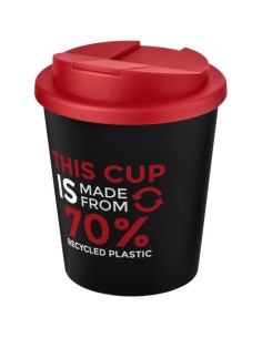 Bicchiere Americano® Espresso Eco da 250 ml in materiale riciclato con coperchio a prova di perdita