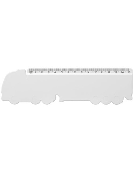 Righello da 15 cm in plastica riciclata a forma di camion Tait