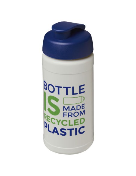 Borraccia sportiva in materiale riciclato con coperchio a scatto da 500 ml Baseline