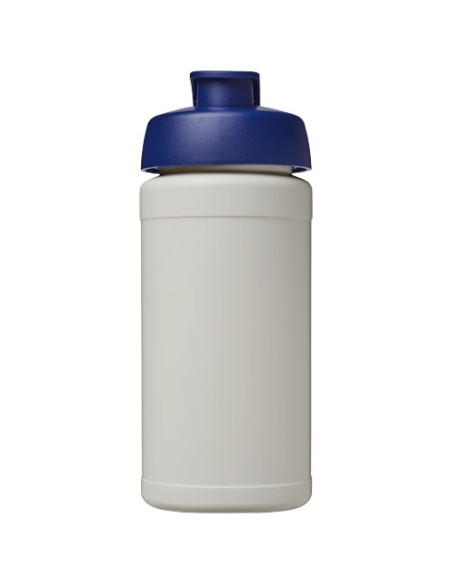 Borraccia sportiva in materiale riciclato con coperchio a scatto da 500 ml Baseline