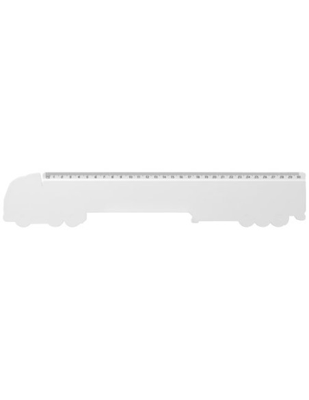 Righello da 30 cm in plastica riciclata a forma di camion Tait