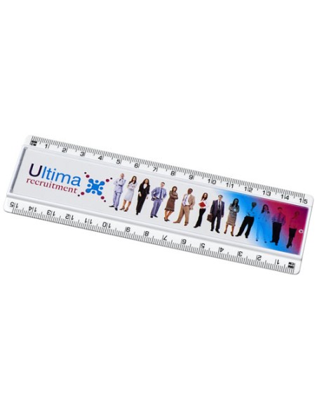 Righello Ellison da 15 cm in plastica con inserto di carta