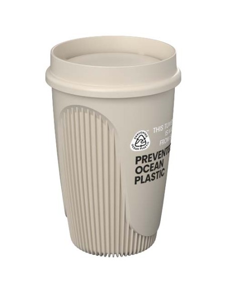 Bicchiere da 350 ml con coperchio a 360° Alto POP