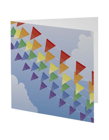 Biglietto di auguri di forma quadrata Herald