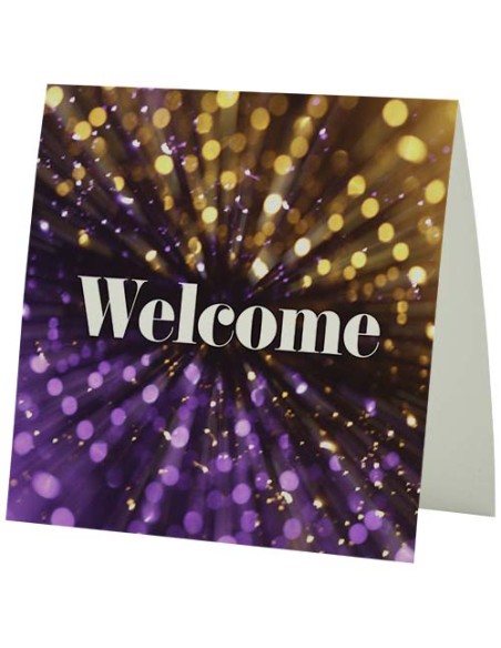 Biglietto di auguri di forma quadrata Herald