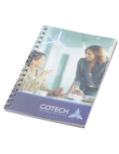 Notebook A6 spiralato Desk-Mate® con copertina in PP