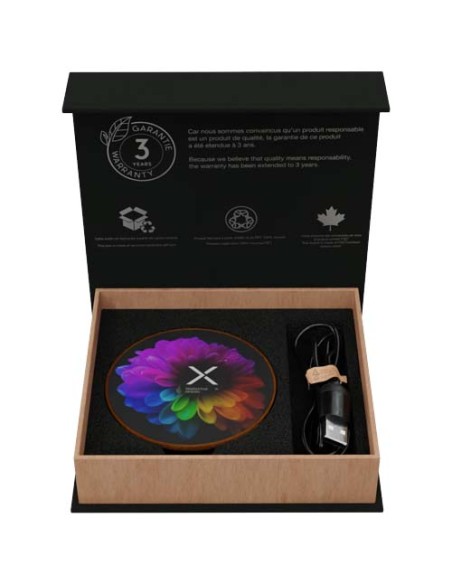 Stazione di ricarica wireless in legno SCX.design W13 da 10 W