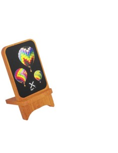 Supporto in legno wireless, luminoso, da 15 W SCX.design W16