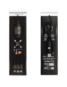 Cavo di ricarica rapida 5 in 1 da 100 W/5 A con display digitale SCX.design C50