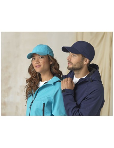 Cappellino cool-fit a 6 pannelli in materiale riciclato certificato GRS da 110 g/m² Mica