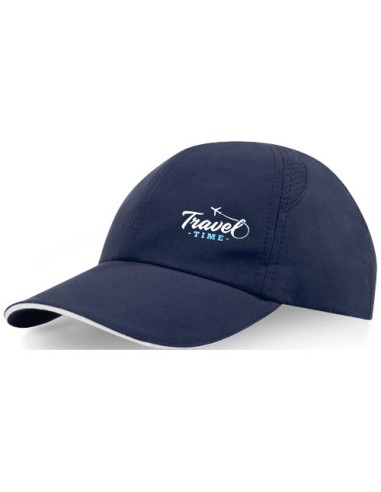 Cappellino cool-fit sandwich a 6 pannelli in materiale riciclato certificato GRS da 110 g/m² Morion