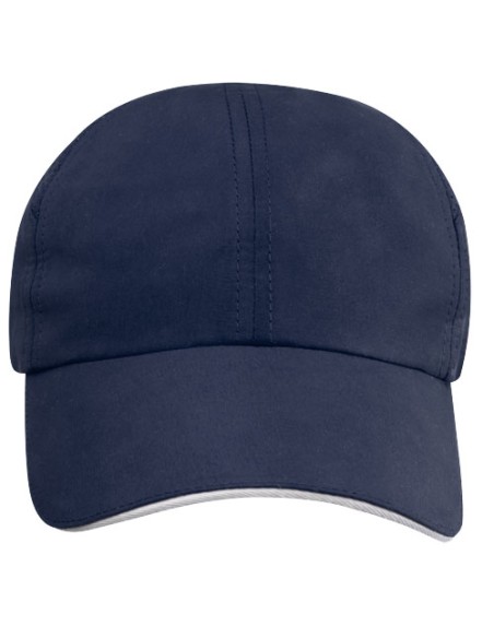 Cappellino cool-fit sandwich a 6 pannelli in materiale riciclato certificato GRS da 110 g/m² Morion