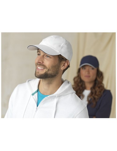 Cappellino cool-fit sandwich a 6 pannelli in materiale riciclato certificato GRS da 110 g/m² Morion