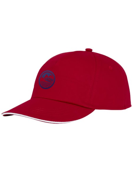 Cappellino a 5 pannelli con visiera sandwich da 175 g/m² Styx