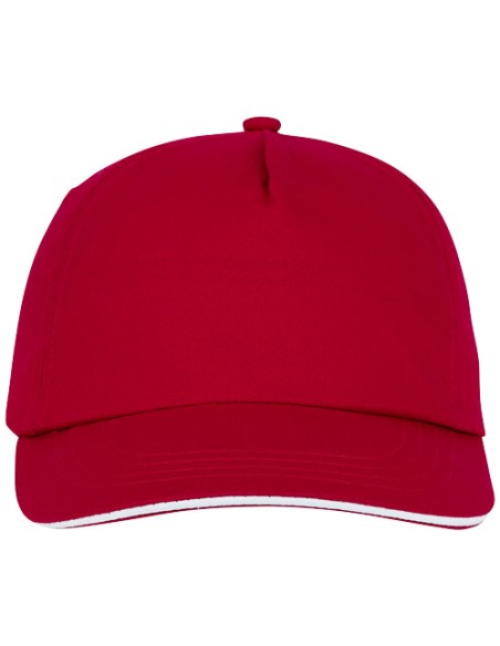 Cappellino a 5 pannelli con visiera sandwich da 175 g/m² Styx