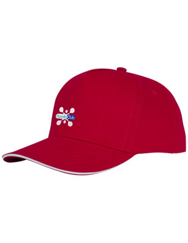 Cappellino a 5 pannelli con visiera sandwich da 175 g/m² Ceto