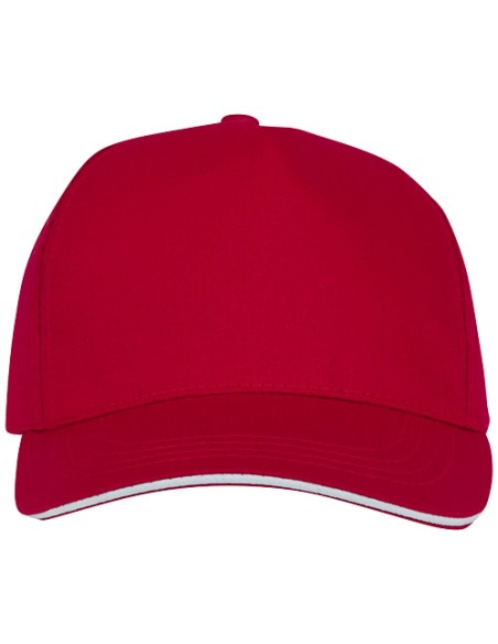 Cappellino a 5 pannelli con visiera sandwich da 175 g/m² Ceto