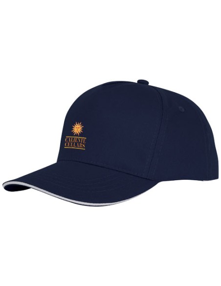 Cappellino a 5 pannelli con visiera sandwich da 175 g/m² Ceto