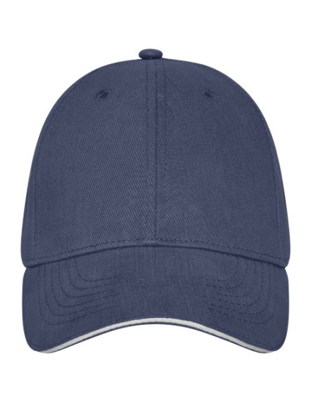 Cappellino a 6 pannelli con visiera a sandwich da 260 g/m² Darton