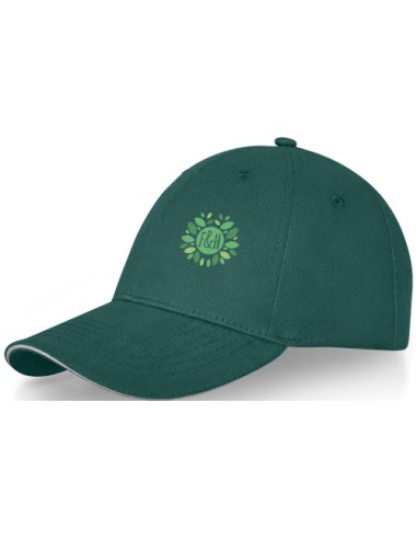 Cappellino a 6 pannelli con visiera a sandwich da 260 g/m² Darton