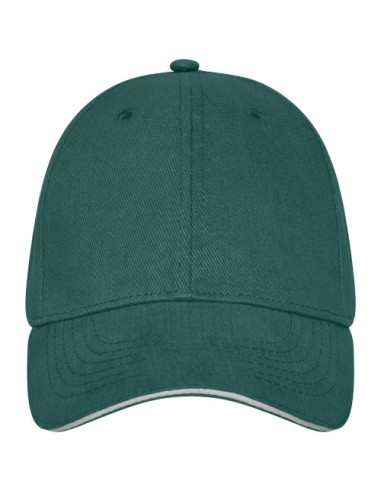Cappellino a 6 pannelli con visiera a sandwich da 260 g/m² Darton