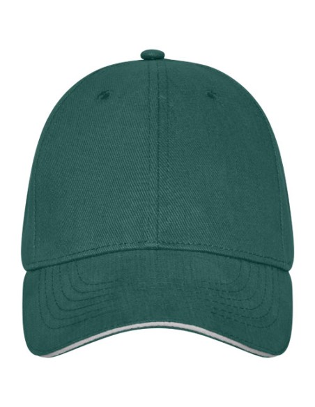Cappellino a 6 pannelli con visiera a sandwich da 260 g/m² Darton