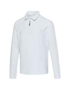 Polo unisex a maniche lunghe con mezza zip da 245 g/m² Apollo