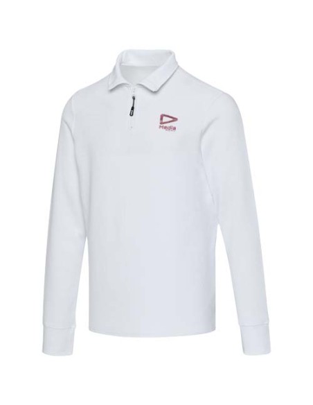 Polo unisex a maniche lunghe con mezza zip Apollo 