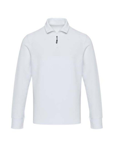 Polo unisex a maniche lunghe con mezza zip da 245 g/m² Apollo