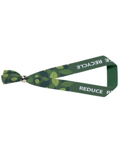 Braccialetto per festival Evi in PET riciclato con chiusura in metallo