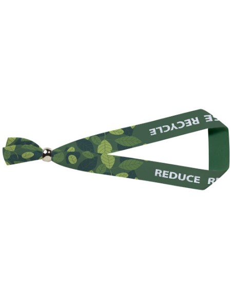 Braccialetto per festival Evi in PET riciclato con chiusura in metallo