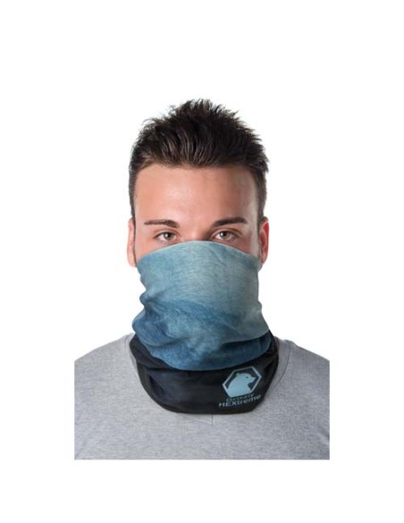 Multisciarpa con stampa a sublimazione, strato e orli in pile Lara