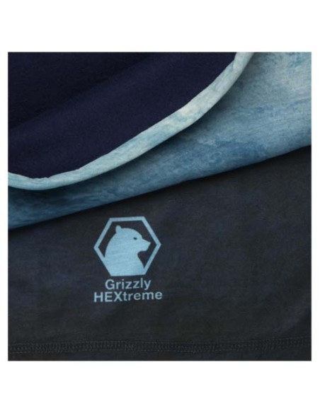 Multisciarpa con stampa a sublimazione, strato e orli in pile Lara